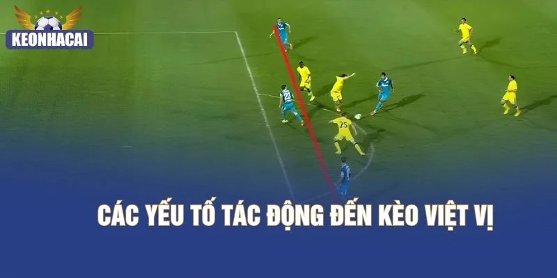 Các yếu tố tác động đến kèo việt vị
