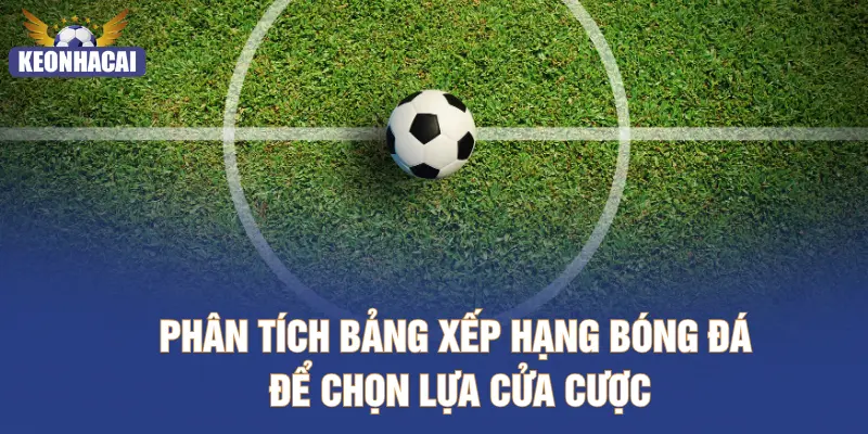 Phân tích bảng xếp hạng bóng đá để chọn lựa cửa cược