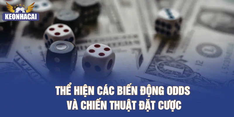 Thể hiện các biến động odds và chiến thuật đặt cược